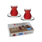 استکان و نعلبکی پاشاباغچه کد 96575 بسته 6 عددی