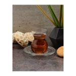 استکان و نعلبکی پاشاباغچه کد 96575 بسته 6 عددی