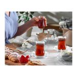 استکان و نعلبکی پاشاباغچه مدل UKSUDAR بسته 6 عددی