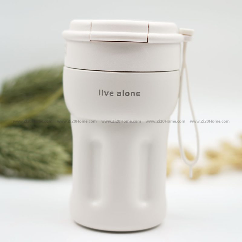 فلاسک استیل LIVE ALONE حجم 400 میل کد 325