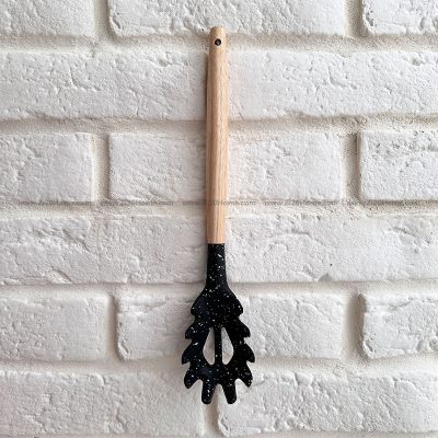 چنگال پاستا دسته چوبی سری سیلیکونی
