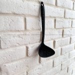 کفگیر ملاقه دسته پلاستیکی مشکی