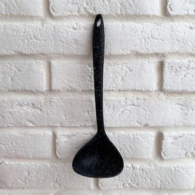 کفگیر ملاقه دسته پلاستیکی مشکی